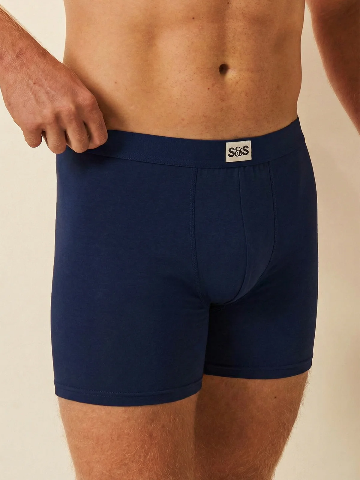 Men's Boxer Four Pack - Blues - Image 2