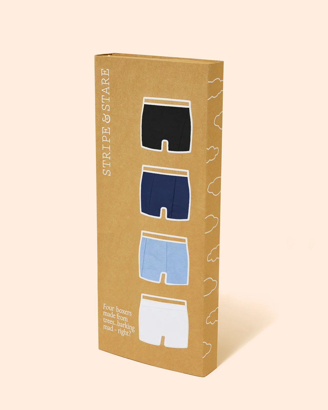 Men's Boxer Four Pack - Blues - Image 4