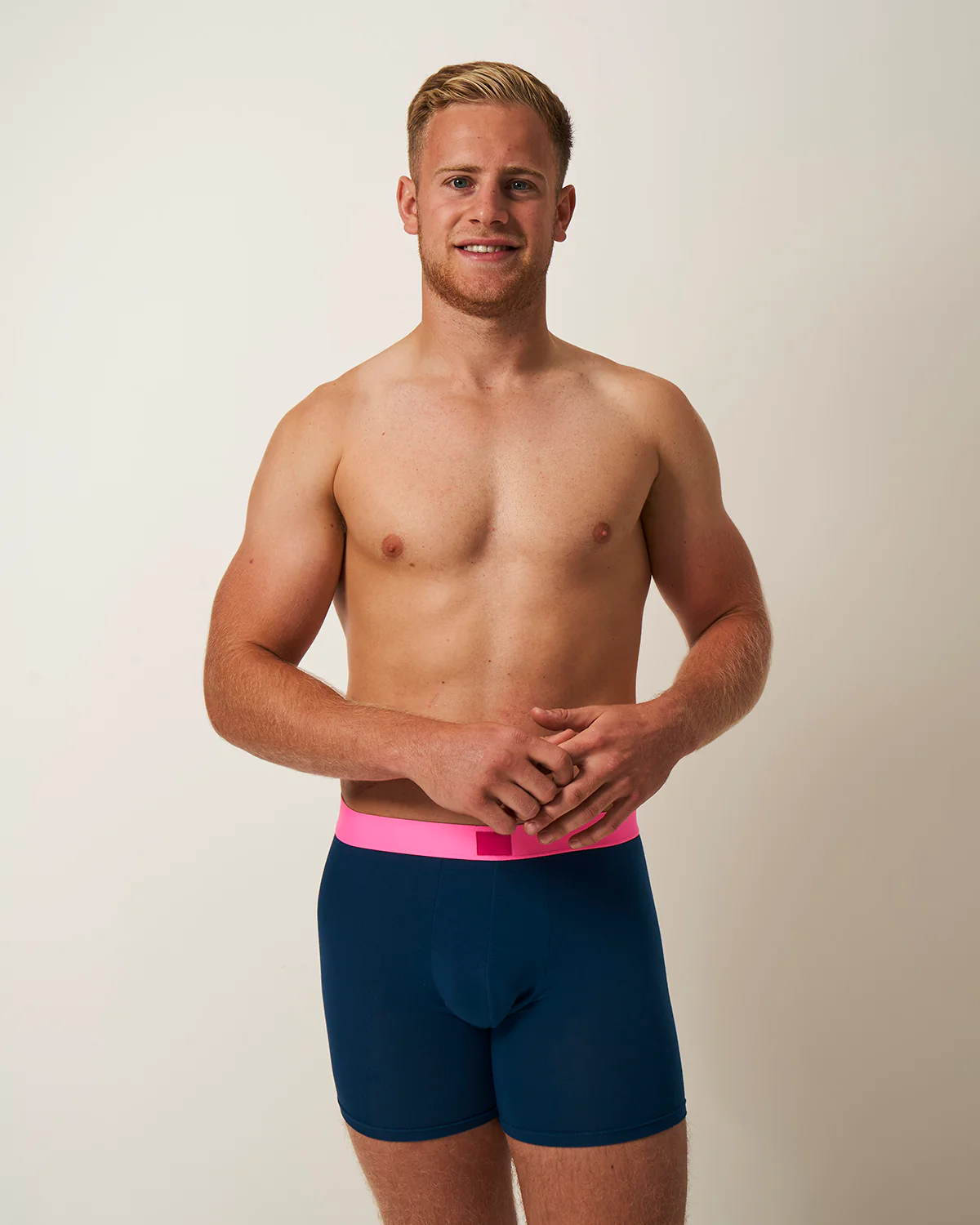 Men's Boxer - Midnight and Neon Pink - Image 4