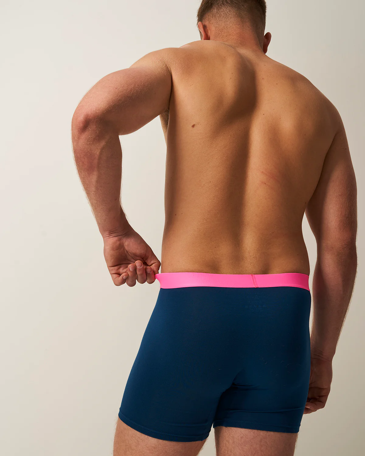 Men's Boxer - Midnight and Neon Pink - Image 5