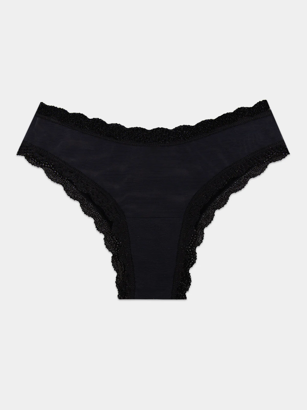 Mesh Brazilian Knicker - Black - Image 4