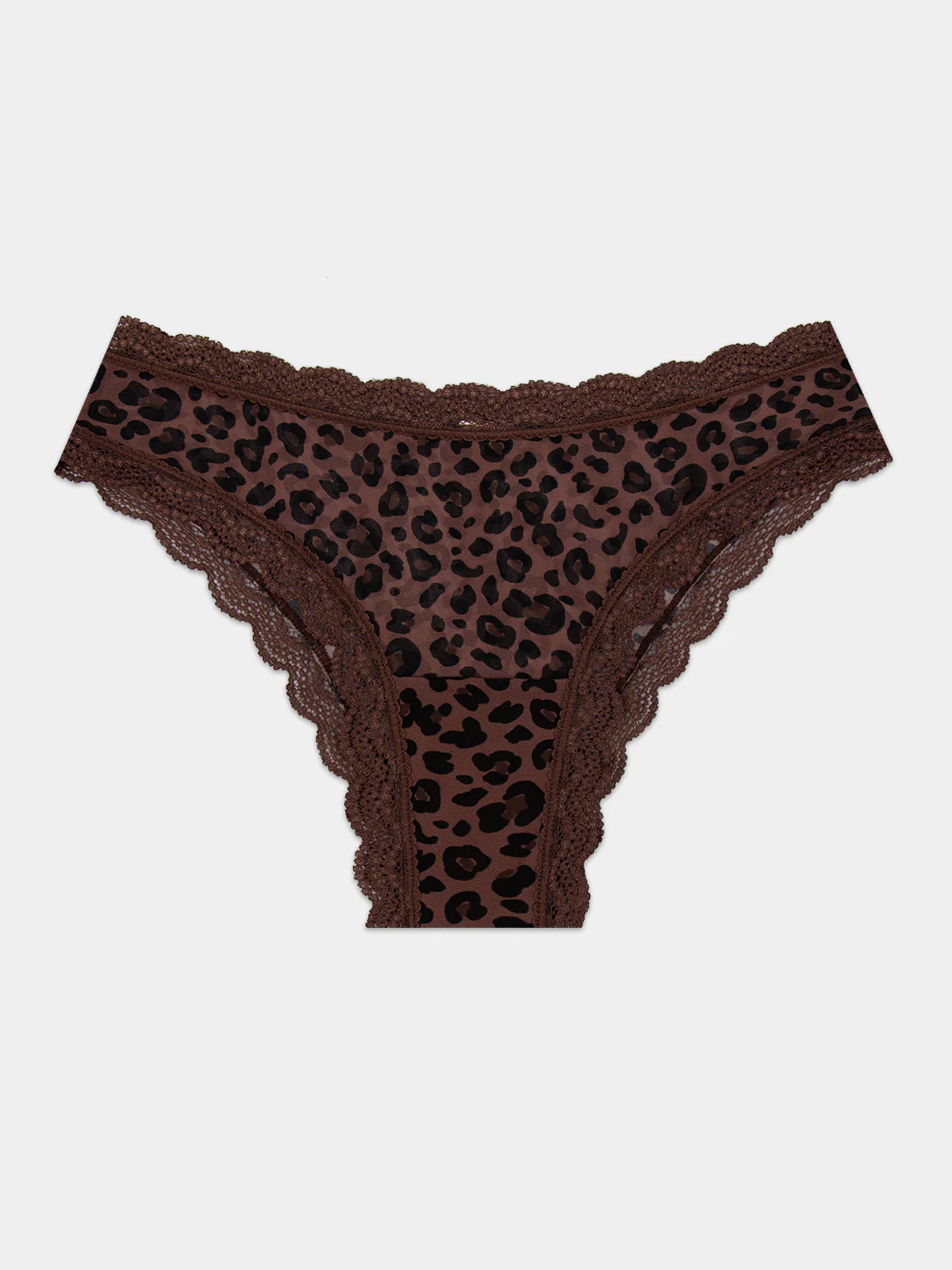 Mesh Brazilian Knicker - Chocolate Leopard - Image 7