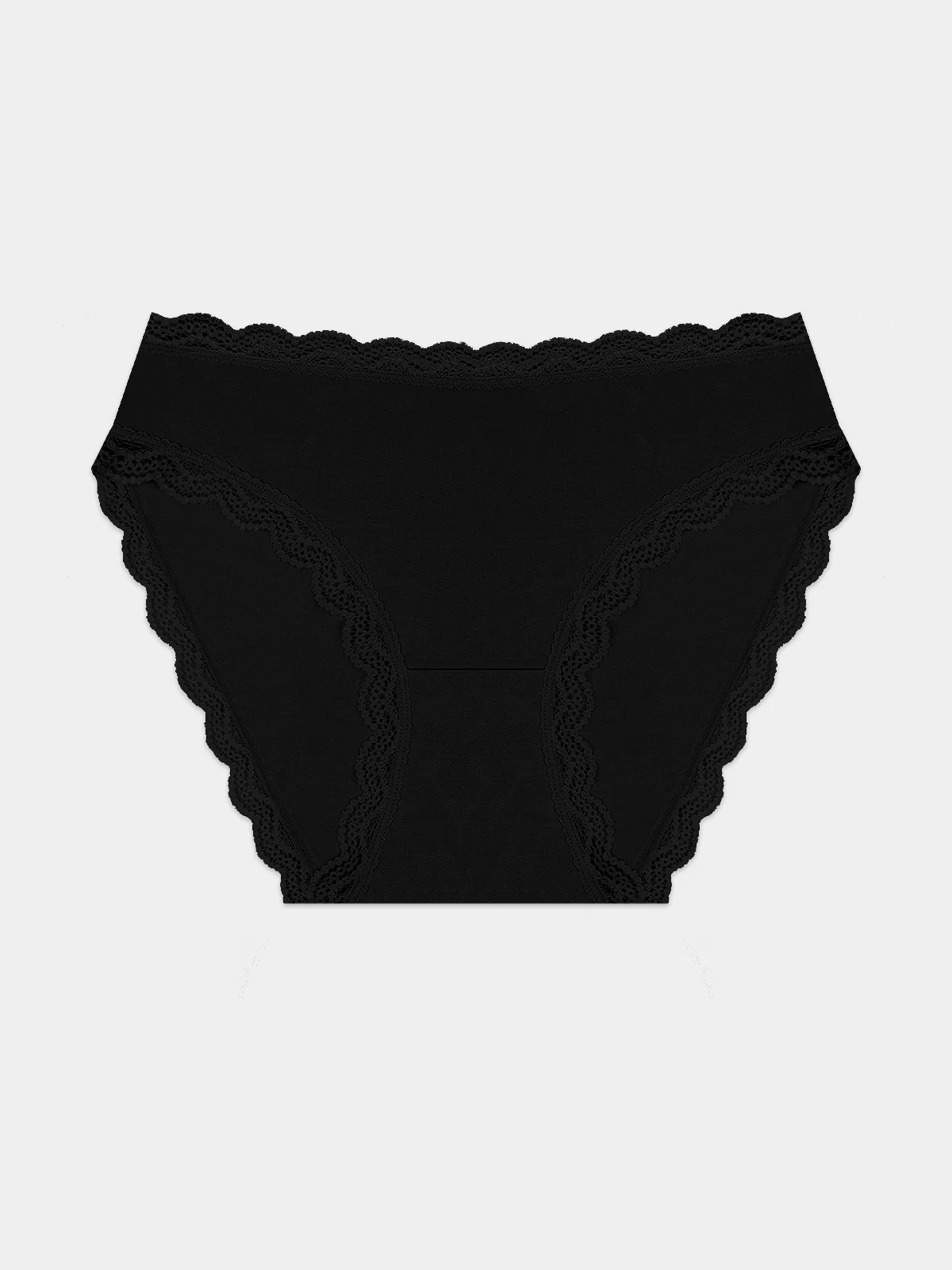 Mid Rise High Leg Knicker - Black - Image 11