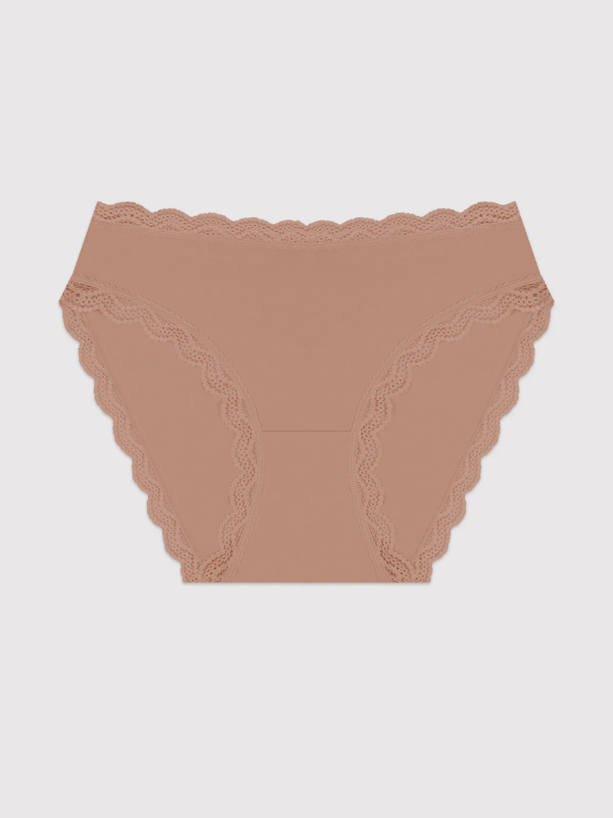 Mid Rise High Leg Knicker - Latte - Image 8