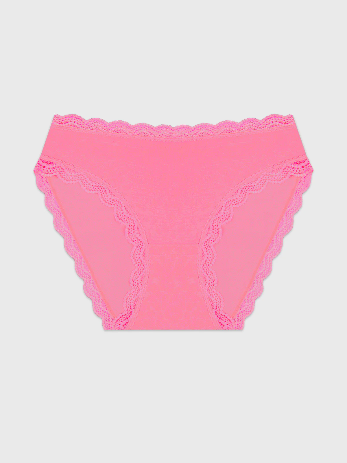 Mid Rise High Leg Knicker - Pop Pink - Image 5