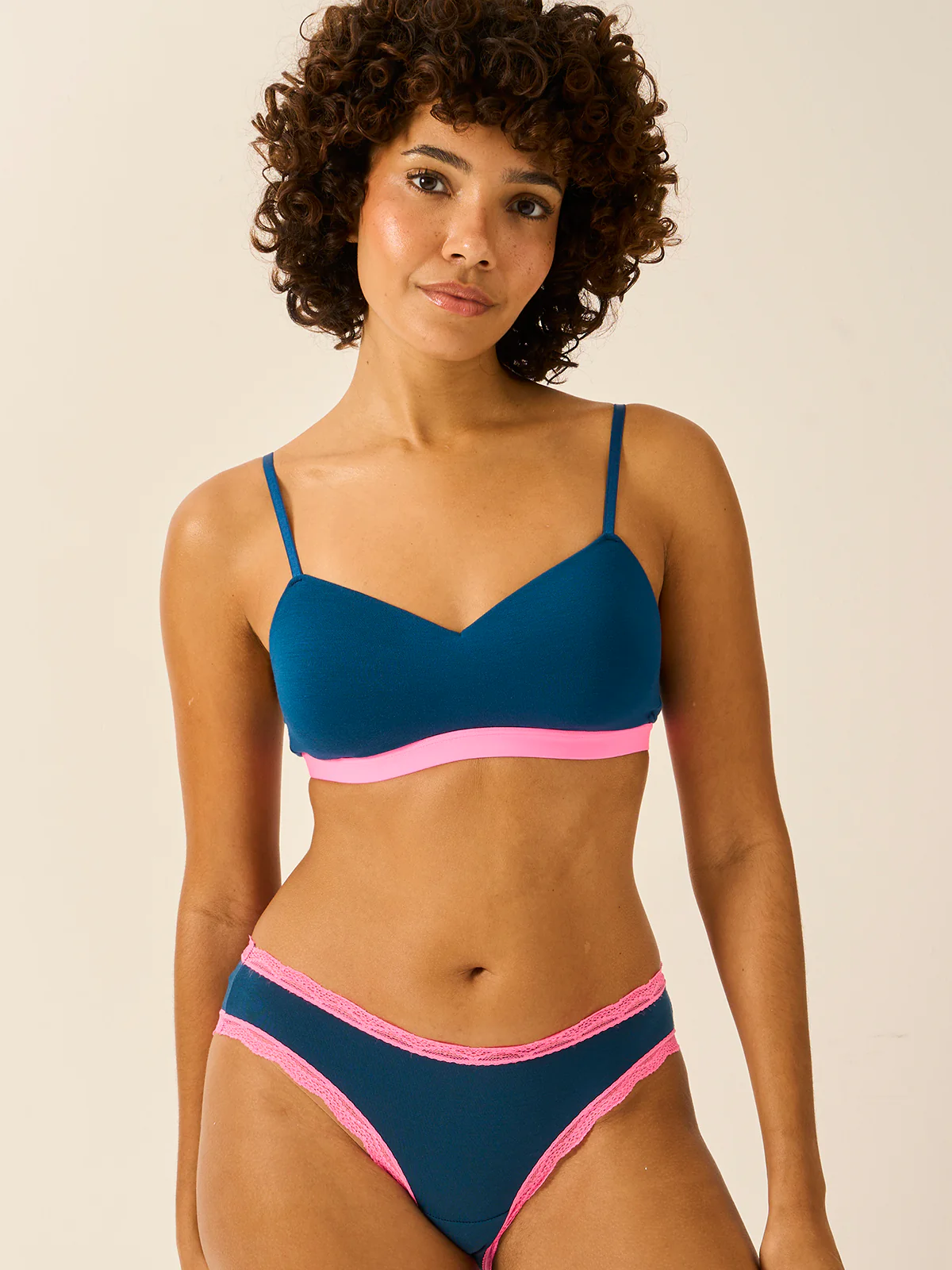 Smooth Sculpt Padded Bra - Midnight Neon Pink - Image 5
