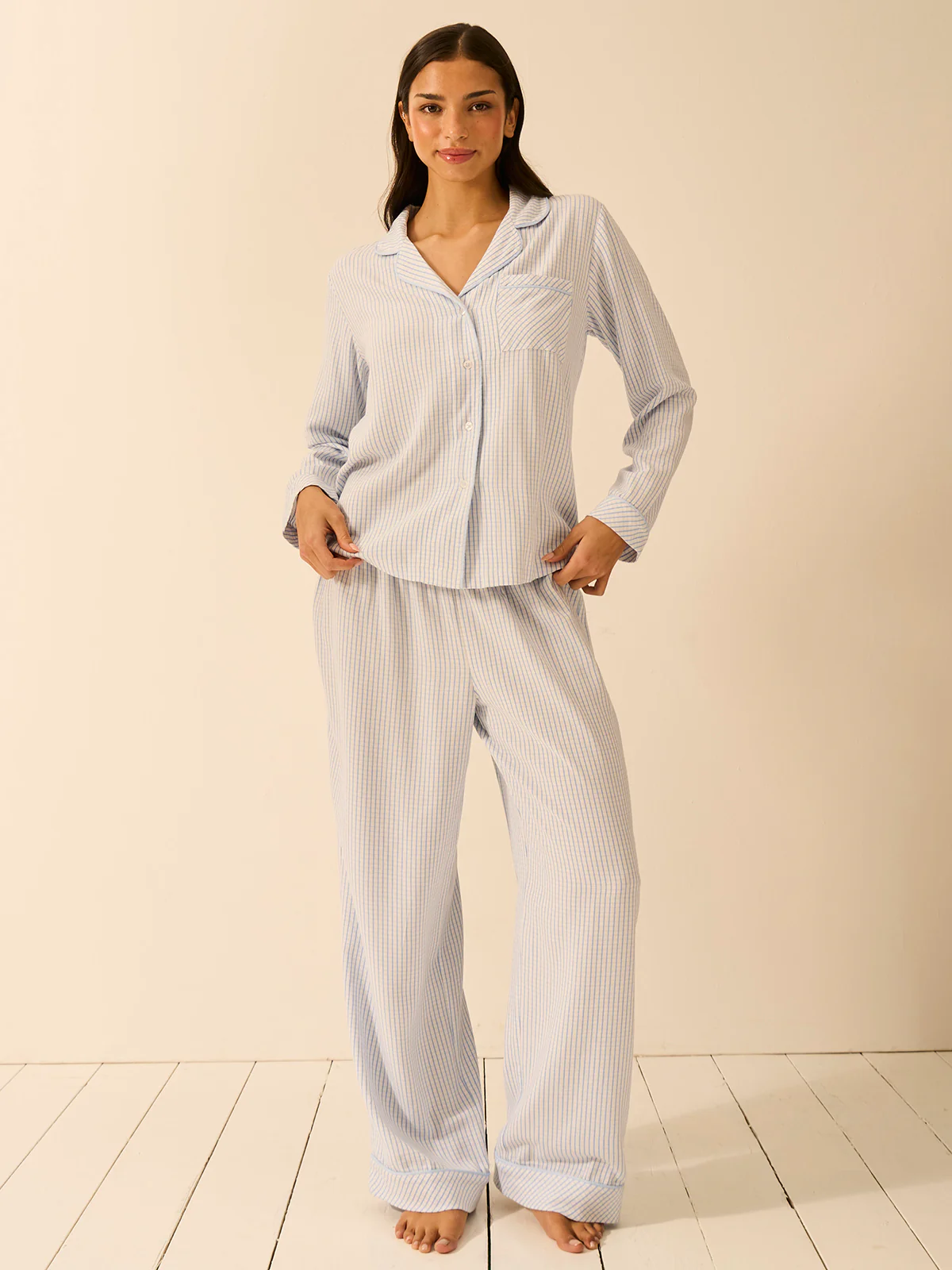 Soft Brushed Woven Pyjama Bottoms - Check Mate - Image 4