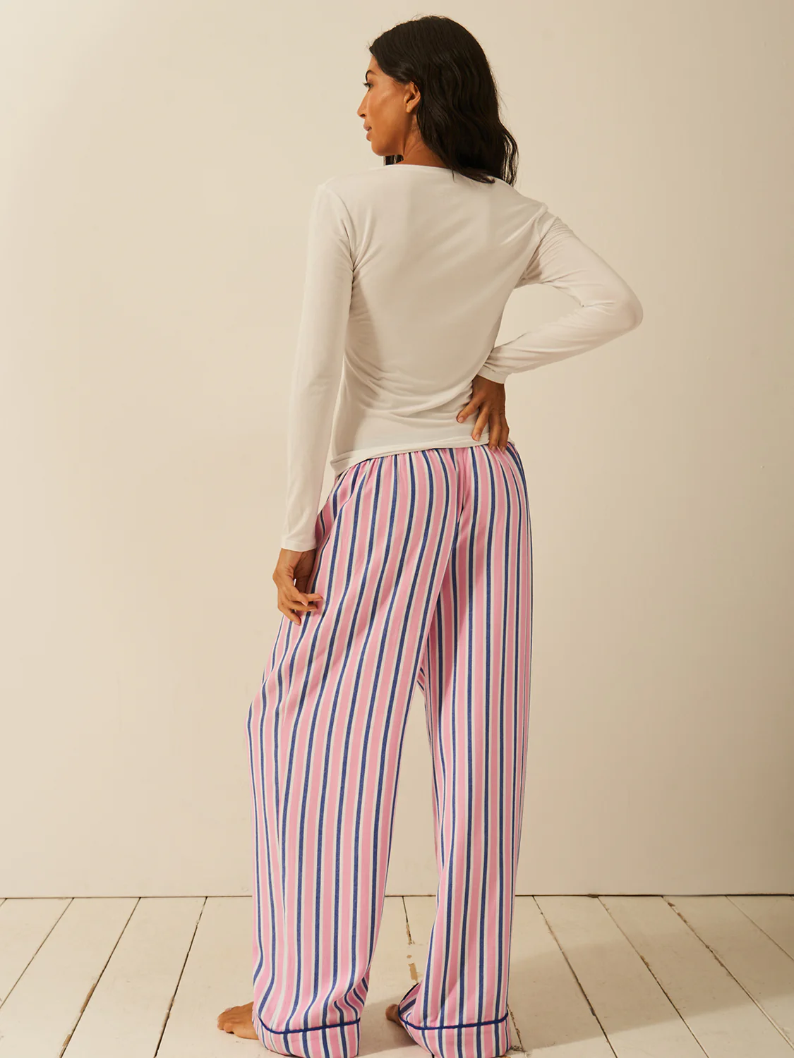 Soft Brushed Woven Pyjama Bottoms - Lazy Sunday - Image 3
