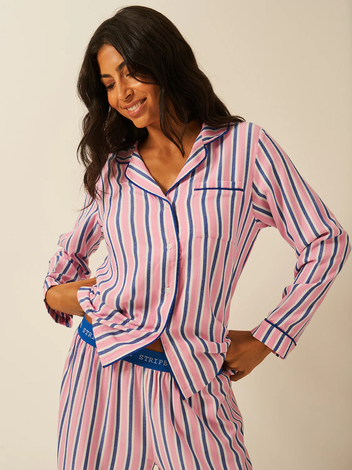 Soft Brushed Woven Pyjama Bottoms - Lazy Sunday - Image 6
