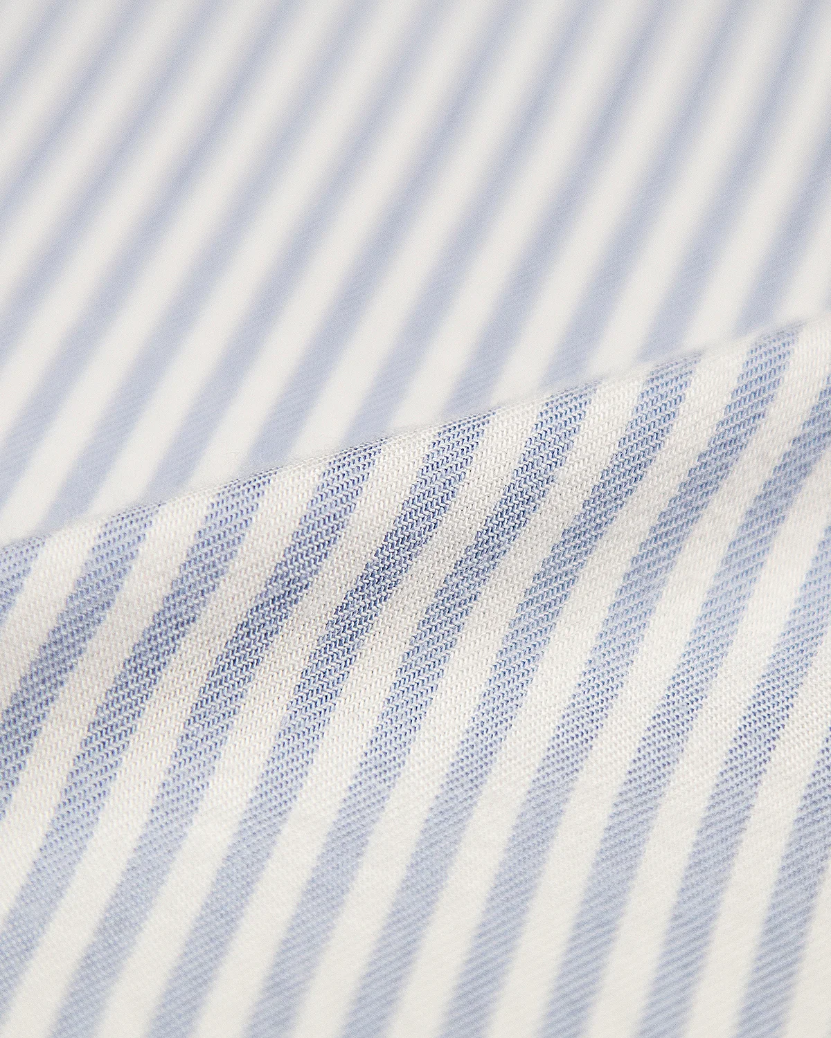 Soft Brushed Woven Pyjama Top - Blue Stripe - Image 10