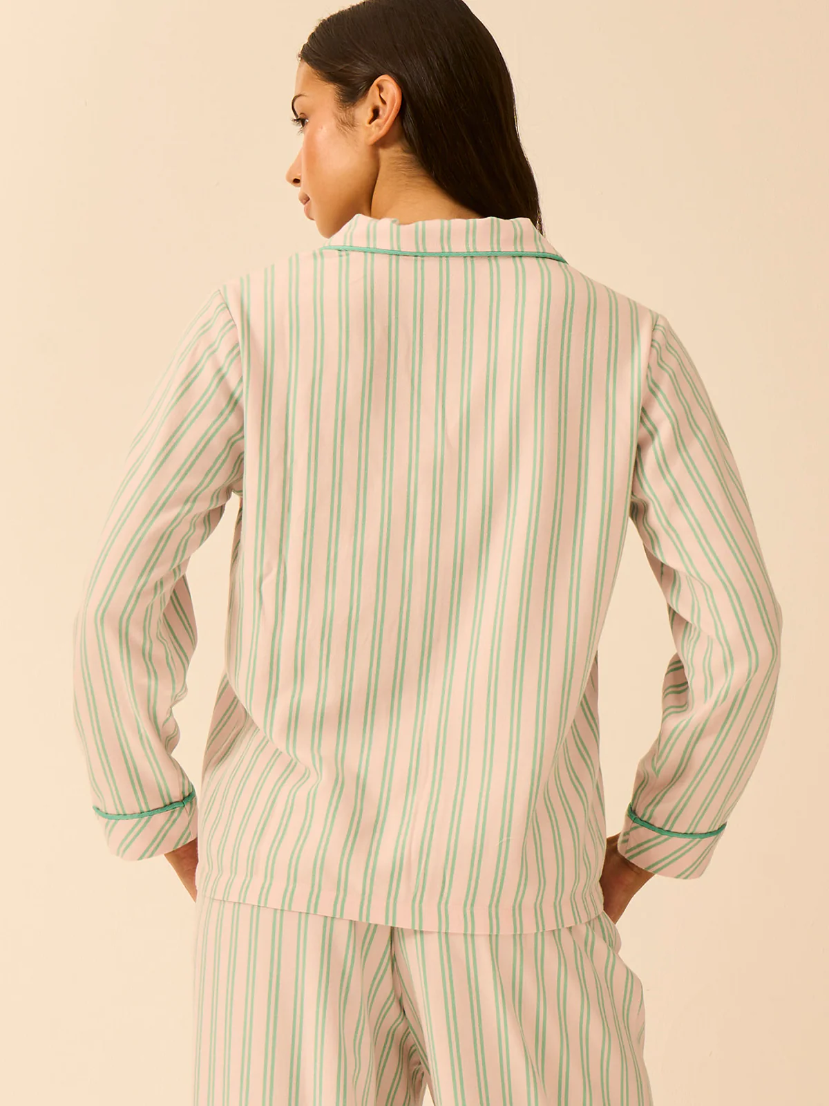 Soft Brushed Woven Pyjama Top - Lady Garden - Image 3