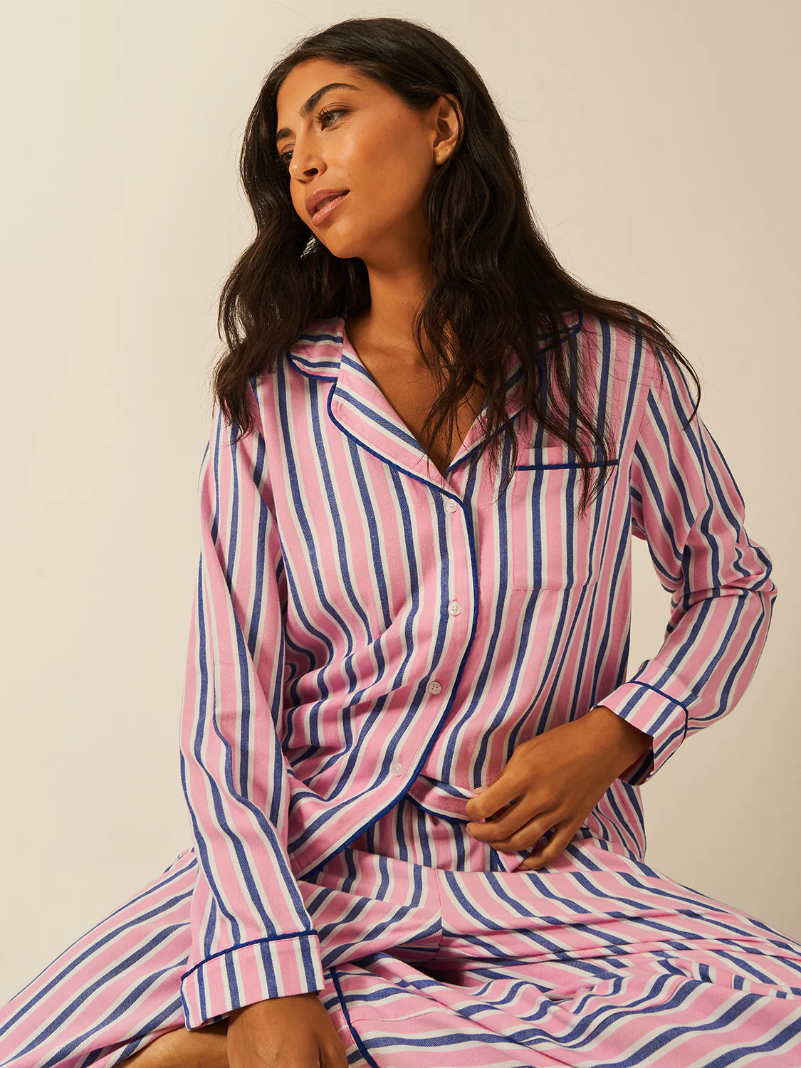 Soft Brushed Woven Pyjama Top - Lazy Sunday - Image 5