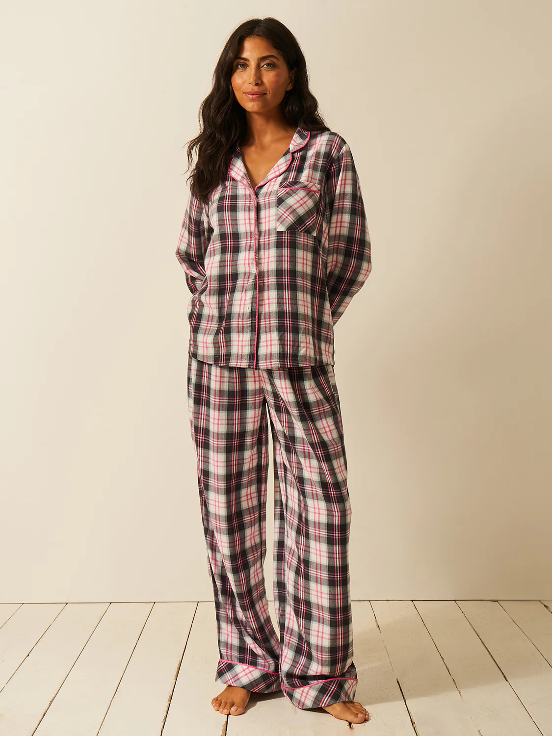 Soft Brushed Woven Pyjama Top - No Grey Days - Image 2