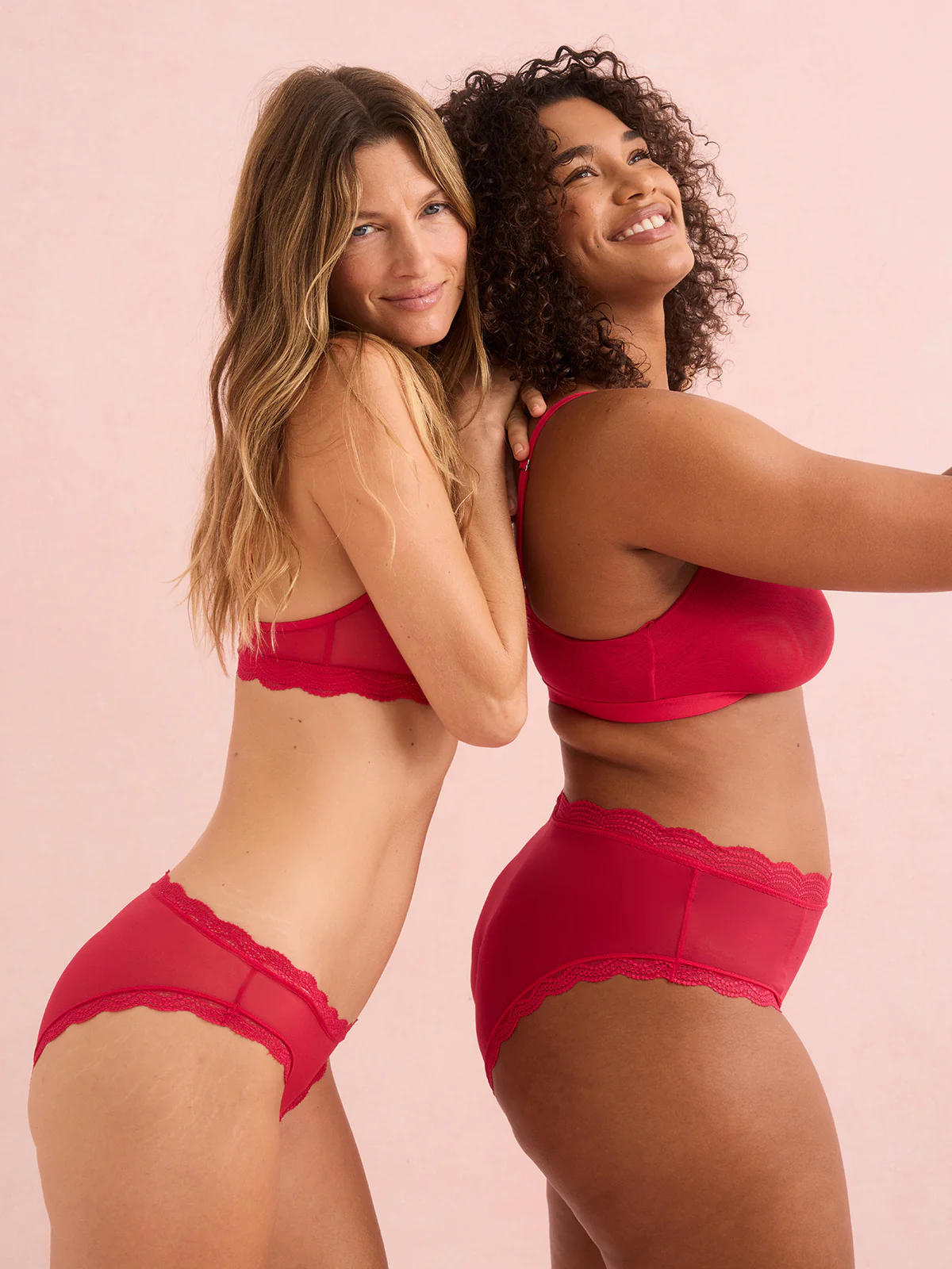 String Scoop Mesh Bra - Cherry Red - Image 8