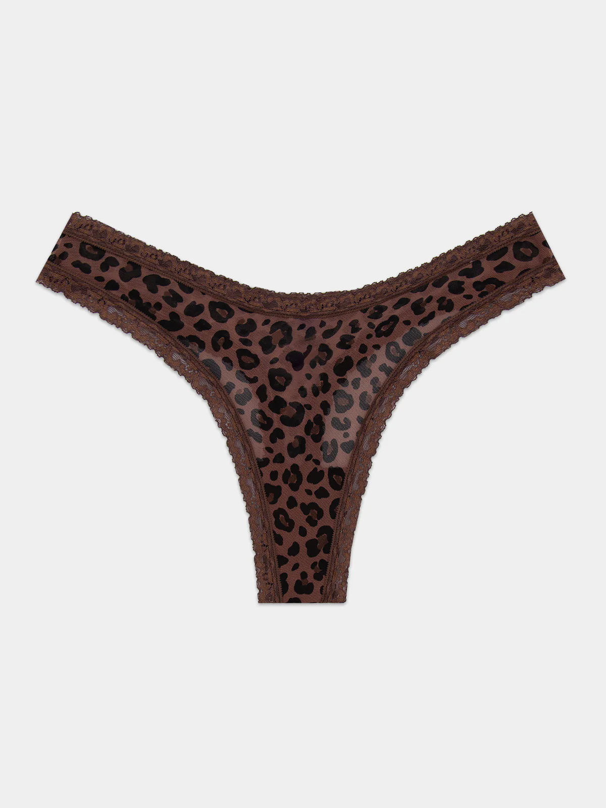 Mesh Thong - Chocolate Leopard - Image 5