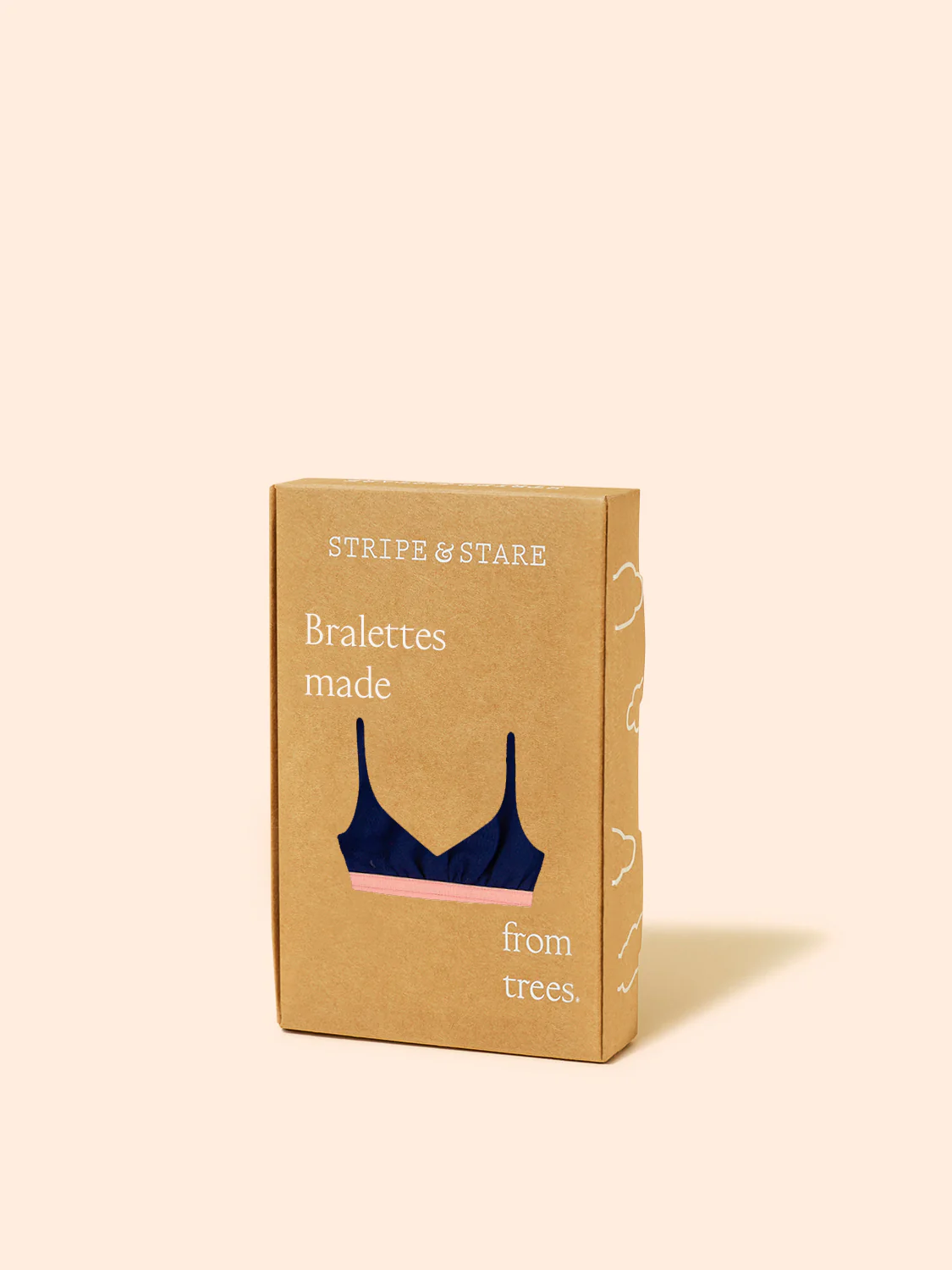 T-Shirt Bra - Navy & Neon Peach - Image 5