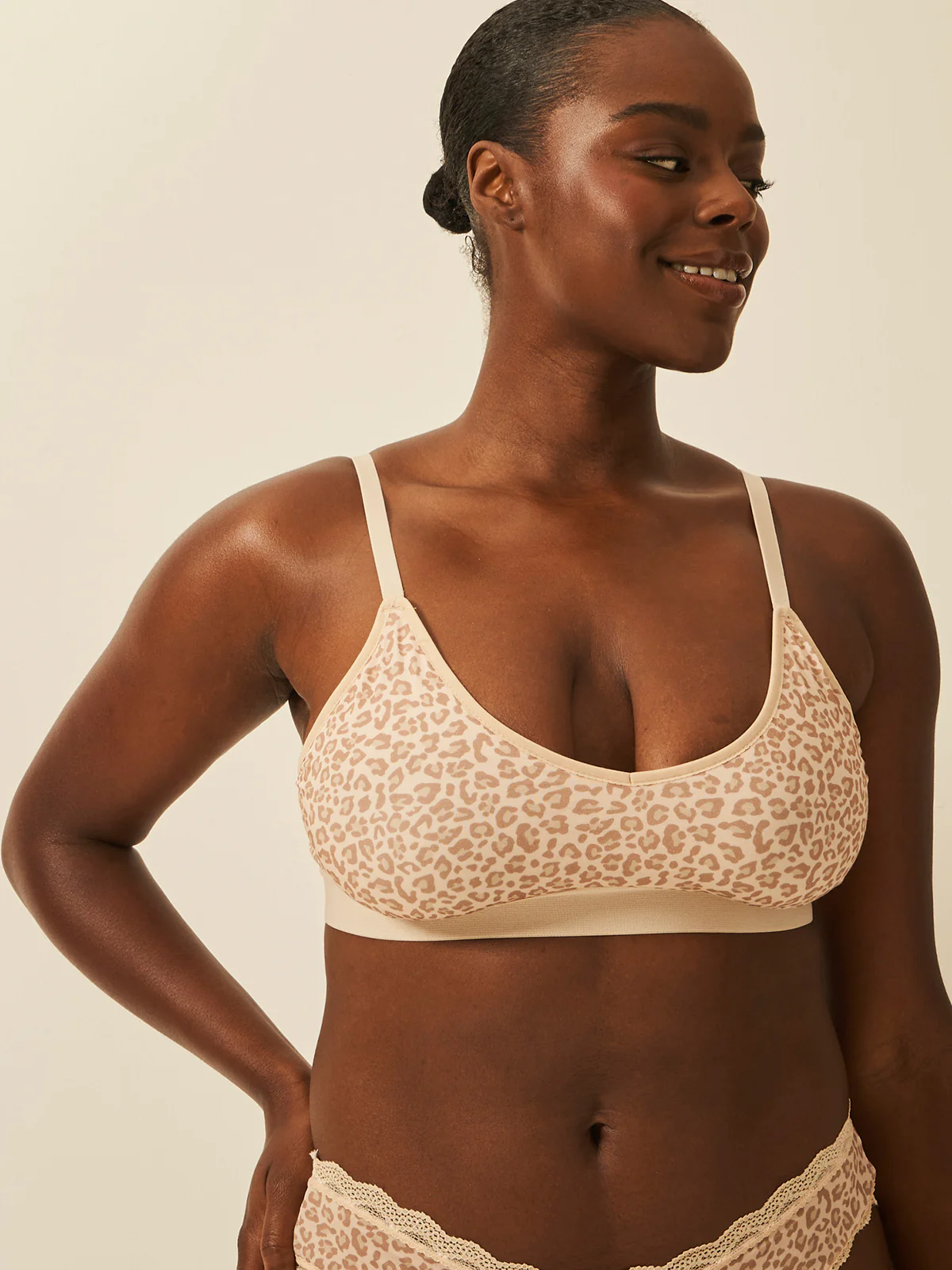 T-Shirt Bra - Neutral Leopard Sand - Image 4