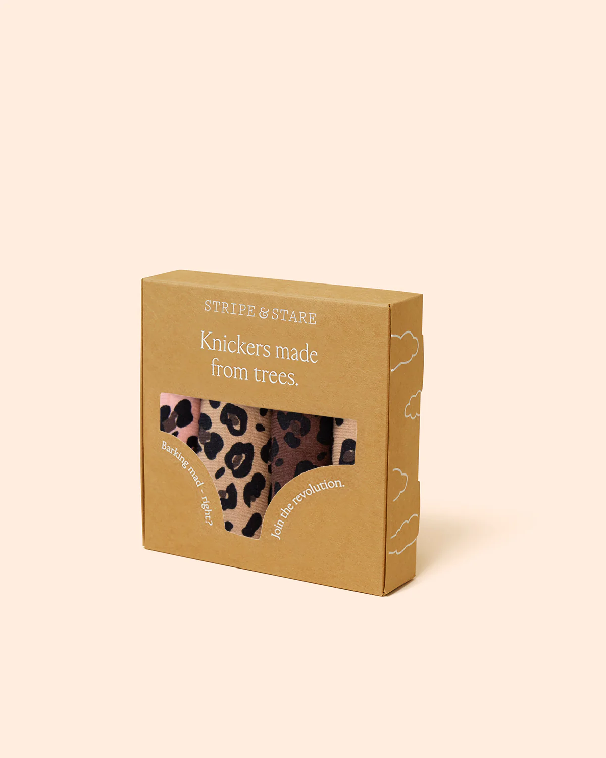 The Original Knicker Four Pack - Peach Latte Leopard - Image 9