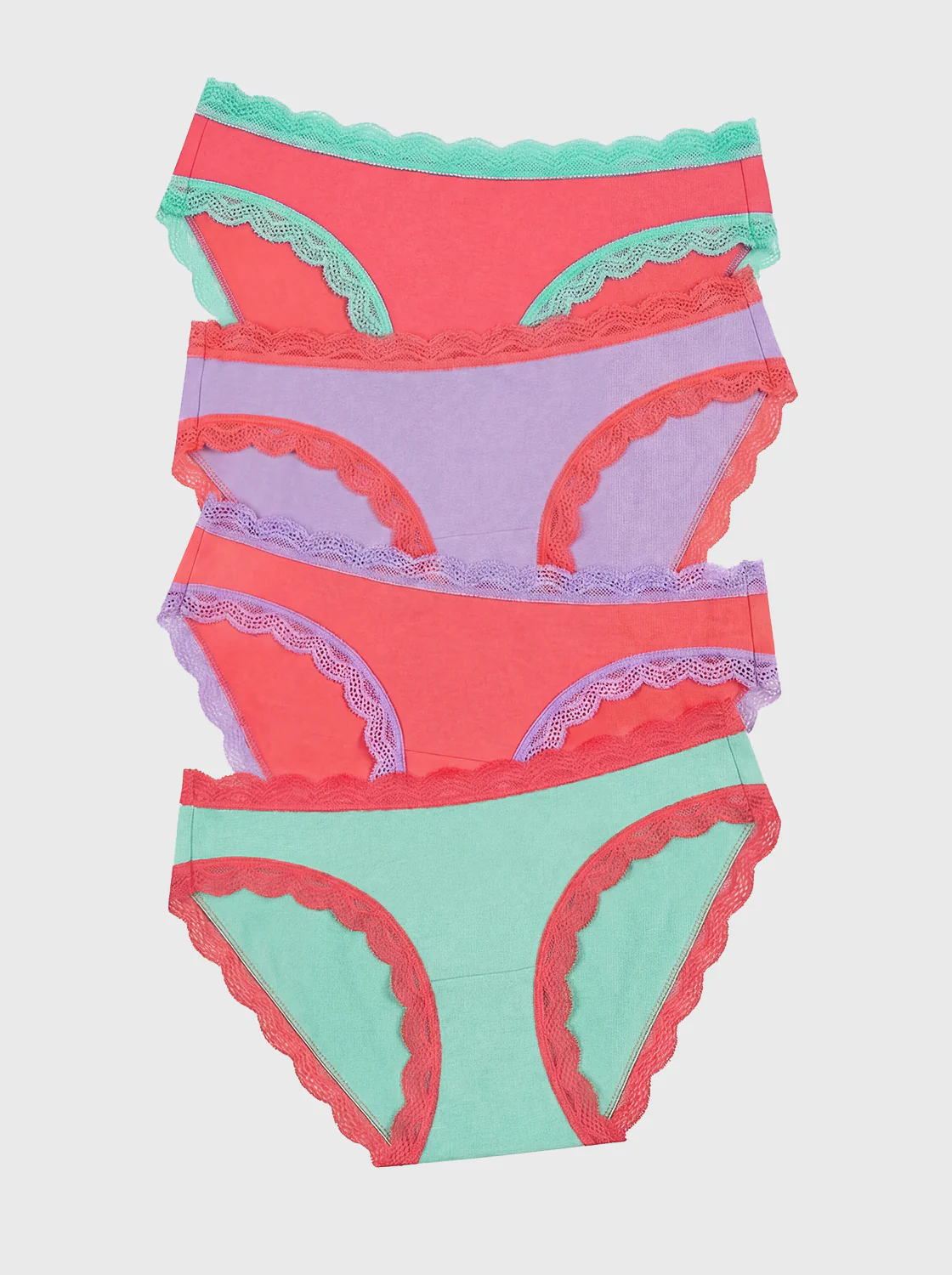 The Original Knicker Four Pack - Peppermint Crush