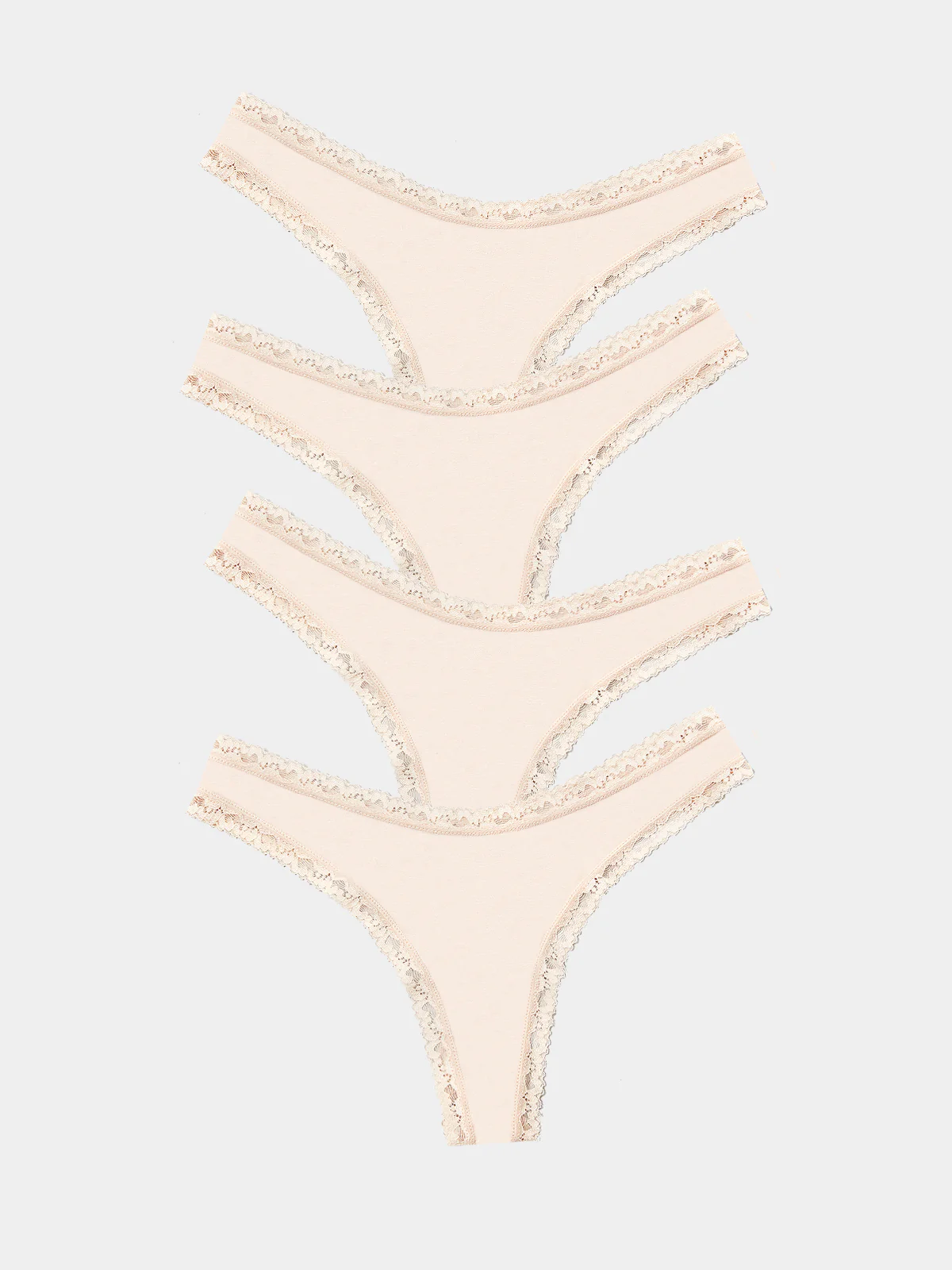 Thong Four Pack - Sand