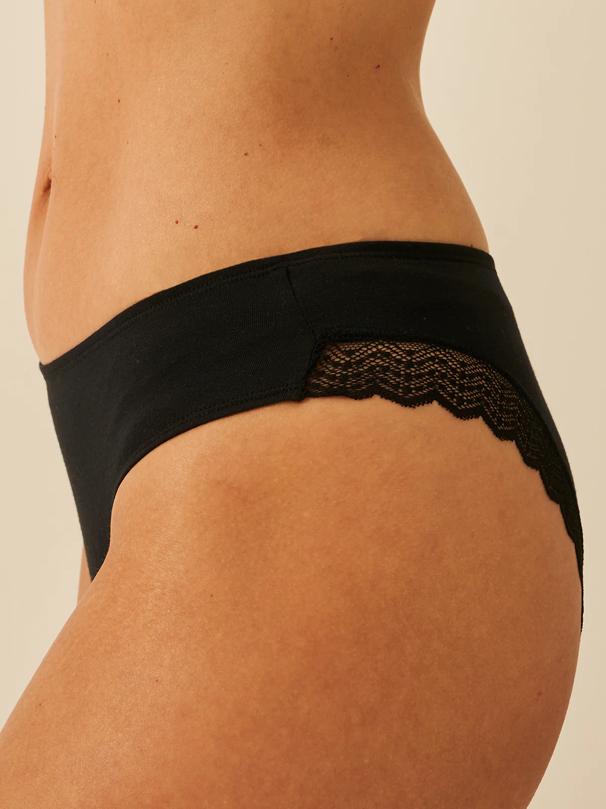 ZigZag Lace Brazilian Knicker Four Pack - Black - Image 4