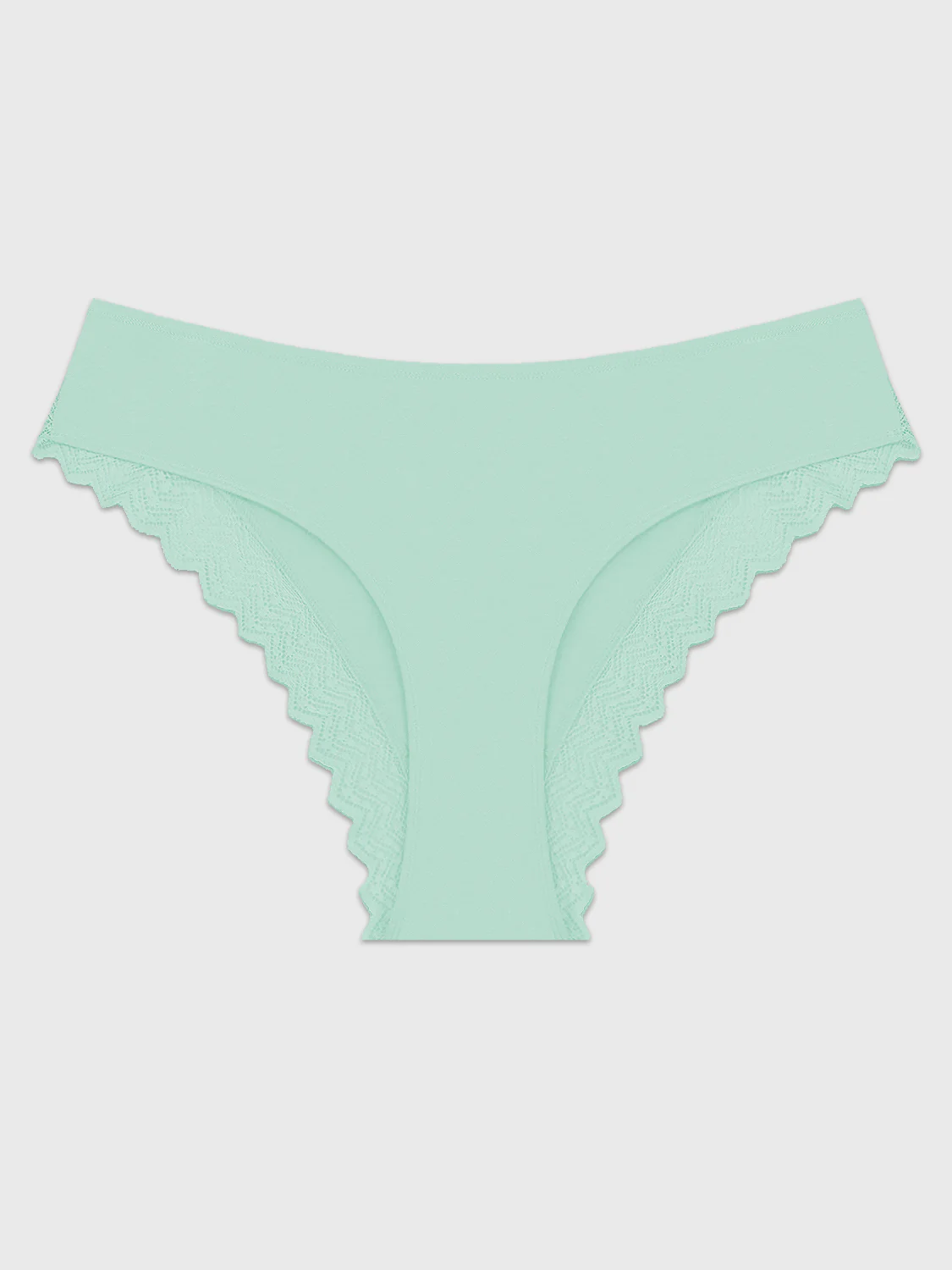 ZigZag Lace Brazilian Knicker - Spearmint - Image 5