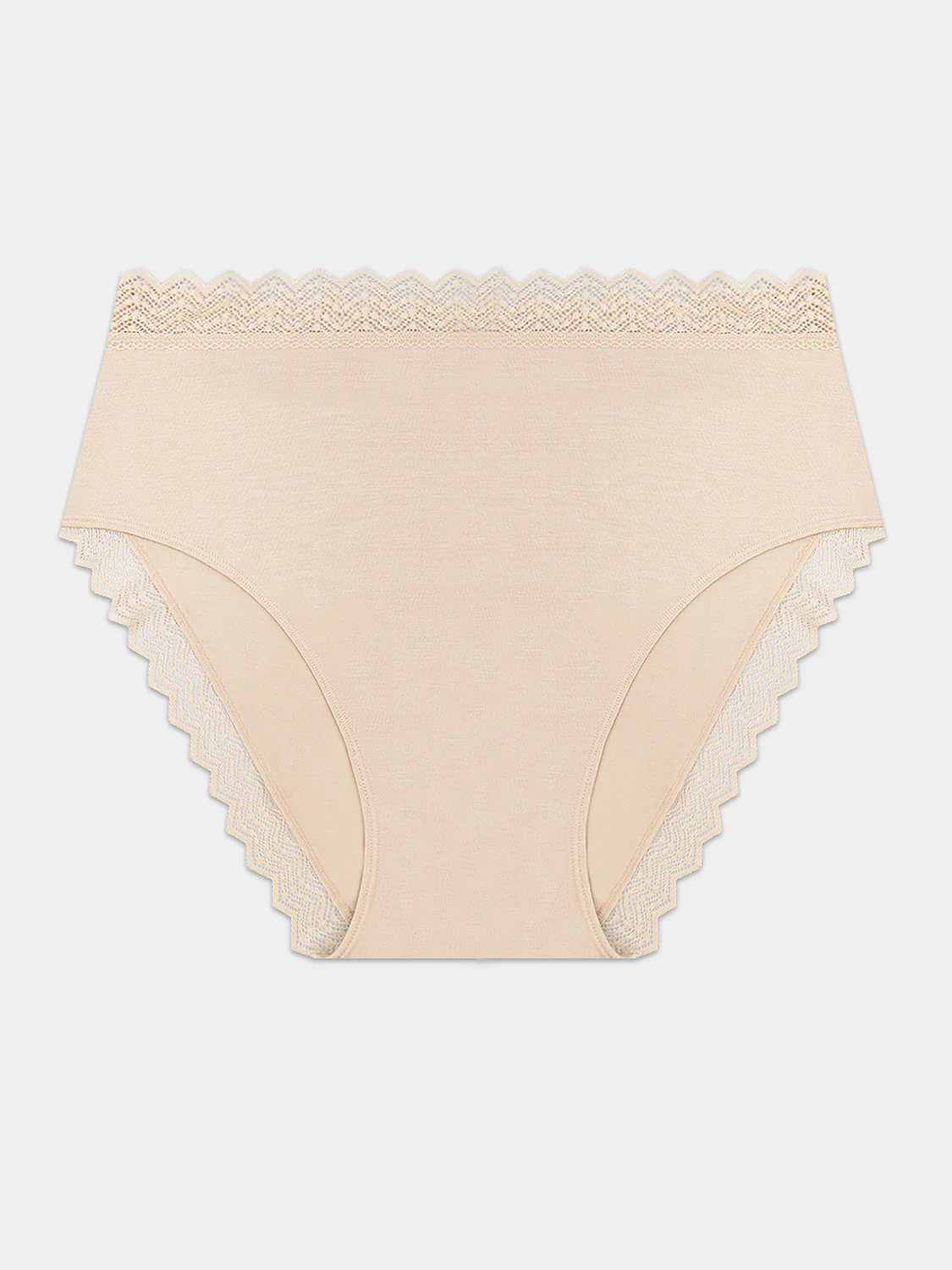 ZigZag Lace High Rise Knicker - Sand - Image 5