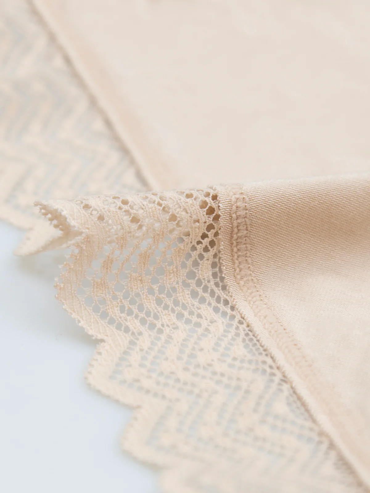 ZigZag Lace Triangle Bra - Sand - Image 9