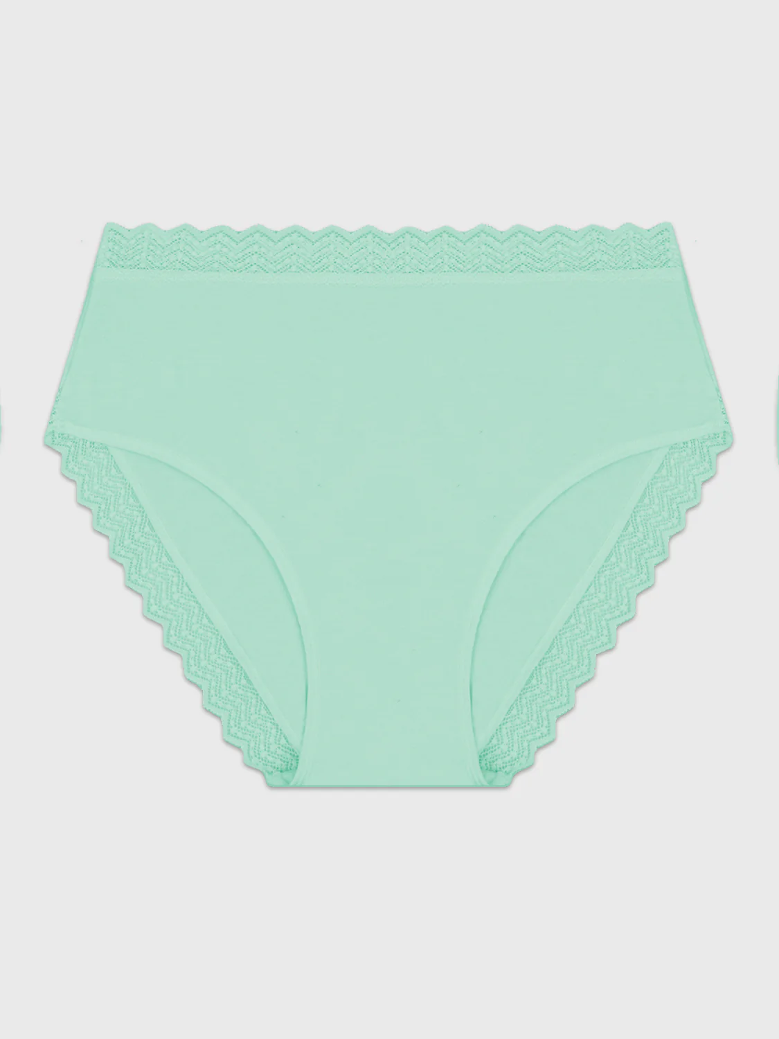 ZigZag Lace High Rise Knicker - Spearmint - Image 5