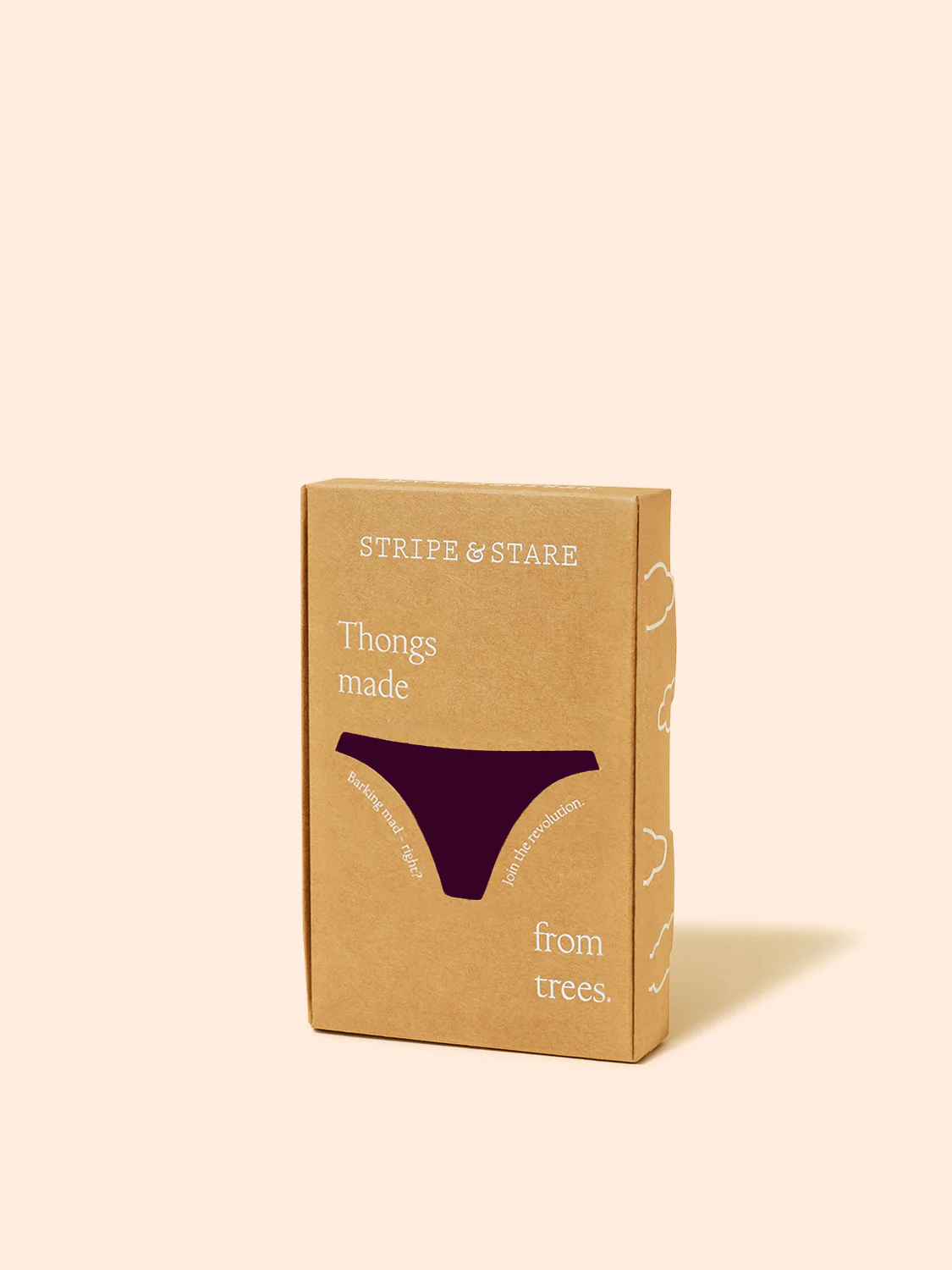ZigZag Lace Thong - Black Cherry - Image 6