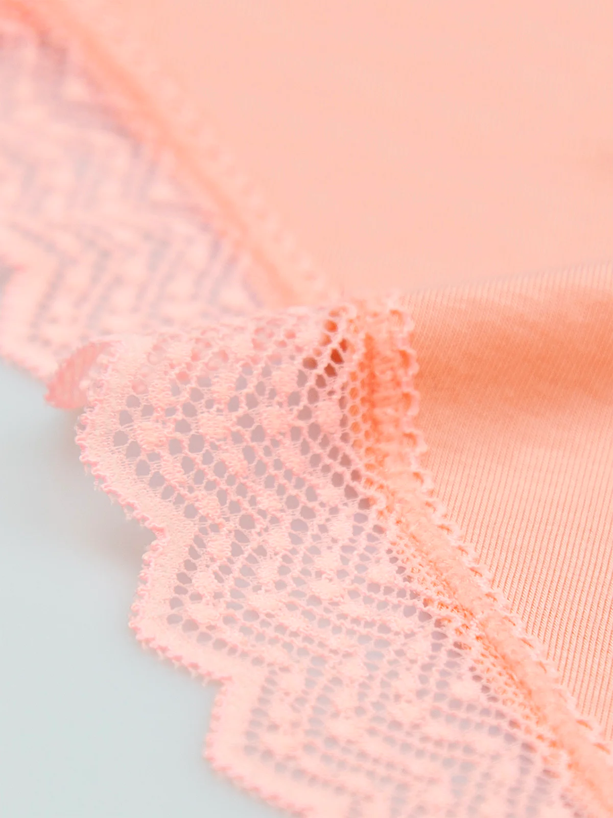 ZigZag Lace Triangle Bra - Peach Pop - Image 7